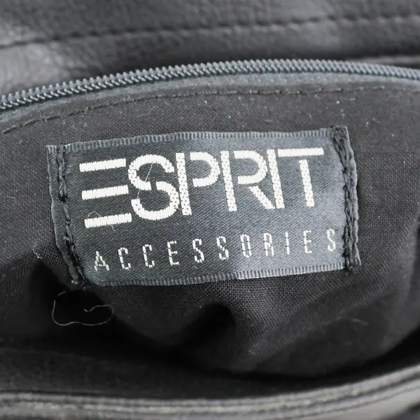 Esprit Small Black Faux Leather Crossbody Purse