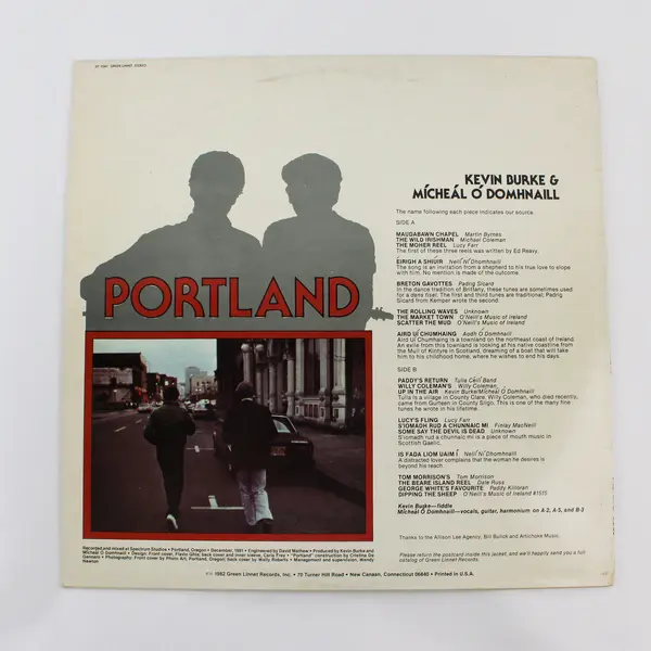 Kevin Burke /Micheal O Domhnaill: Portland ~ 12" Vinyl Record
