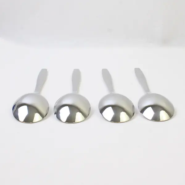 Lot of 4 Nambe Flatware Aidan Pattern 18/10 SS Oval Soup Spoons 8" New