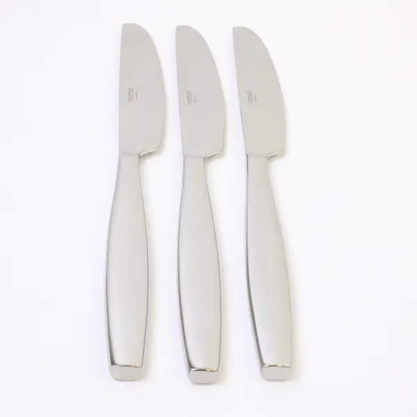 Lot of 3 Nambe Flatware Aidan Pattern 18/10 SS Dinner Knives 9.75" New