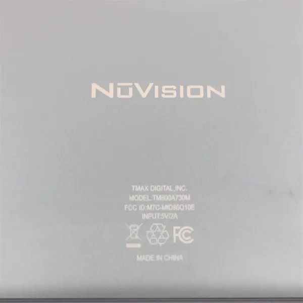 NuVision TM800A730M Tablet 8" For Parts Repair Cracked Screen