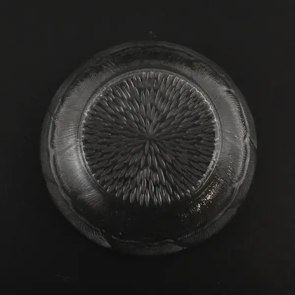 Arcoroc France Fleur Pattern Clear Glass Round Bowl/Punch Stand 7.25" Diameter