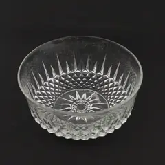 Arcoroc France Star Pattern Clear Glass Round Serving Bowl 8.25" Diameter