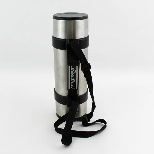 Eddie Bauer 1 Liter Aluminum thermos With handle And Strap No 70815