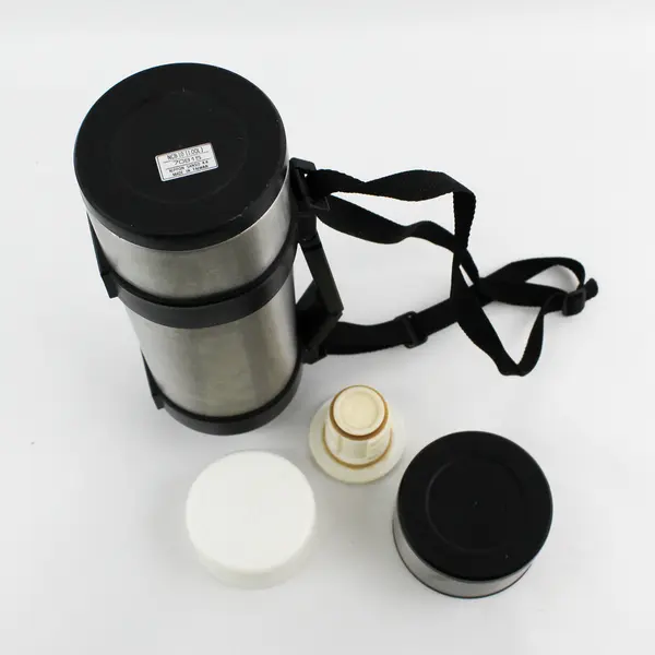Eddie Bauer 1 Liter Aluminum thermos With handle And Strap No 70815