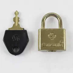 Vintage Samsonite Brass Luggage Padlock w/ Key