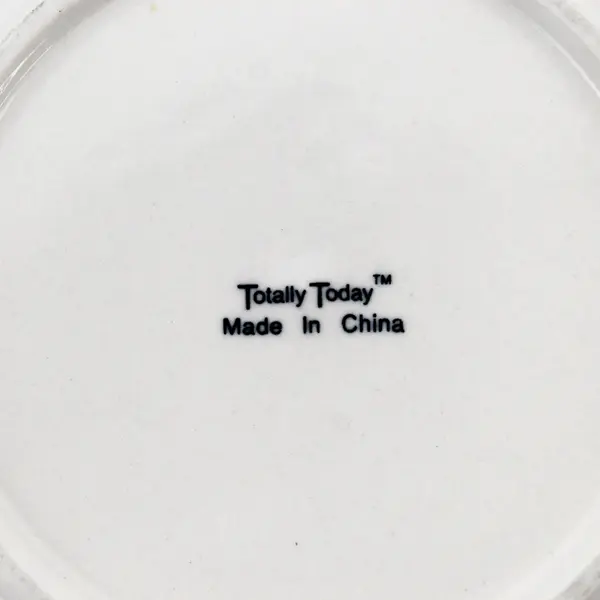 Totally Today Brand TTO12 Pattern White Ceramic Bread & Butter Plate 6.75" Dia