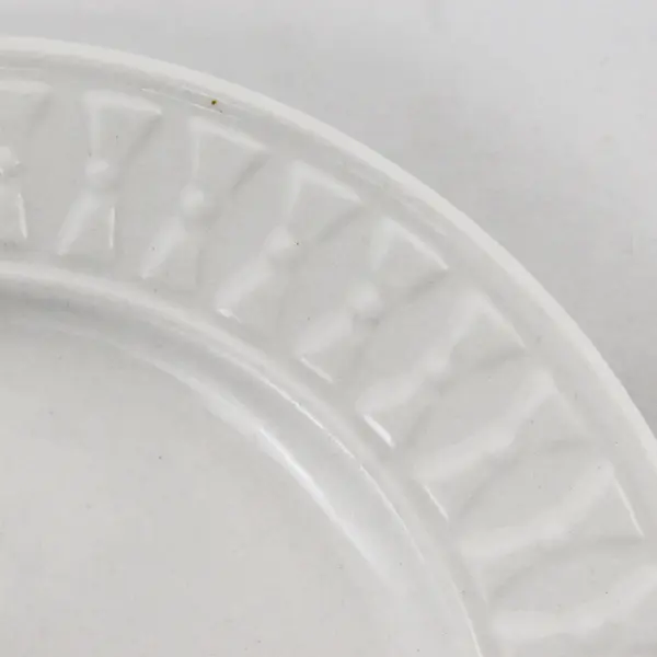 Totally Today Brand TTO12 Pattern White Ceramic Bread & Butter Plate 6.75" Dia