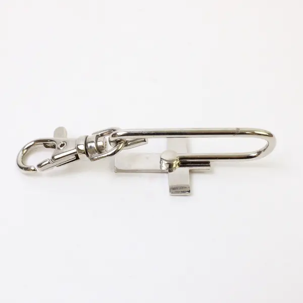 Lot of 2 Silver-Tone Key Purse Charms Crown Acrylic Stones 2.5in