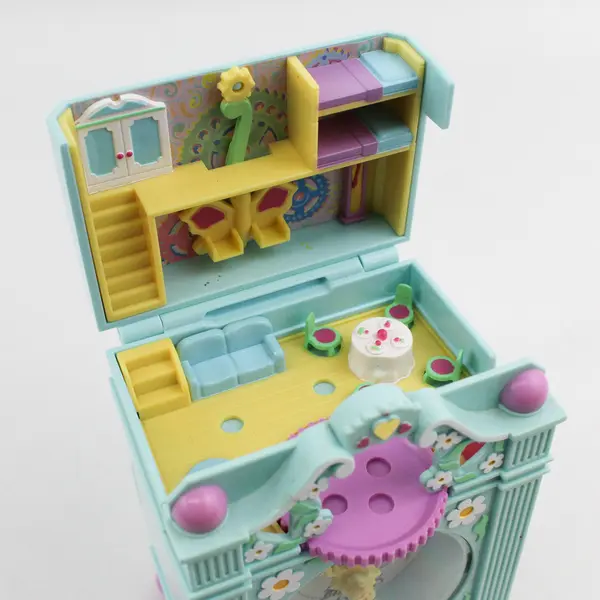 1991 Polly Pocket Furniture Clock Works No Figures