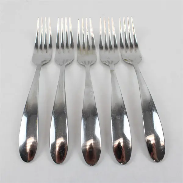 Set of 5 Oneida London Stainless Salad Forks 7.25in Pre-Owned
