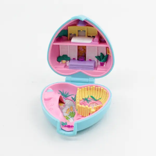 3 Polly Pocket Compacts No Figures Hair Salon Secret Garden Pandas Parade