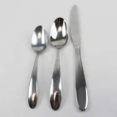 Lot of 3 Oneida Landon Stainless Flatware Pieces 2 Spoons & 1 Dinner Knife