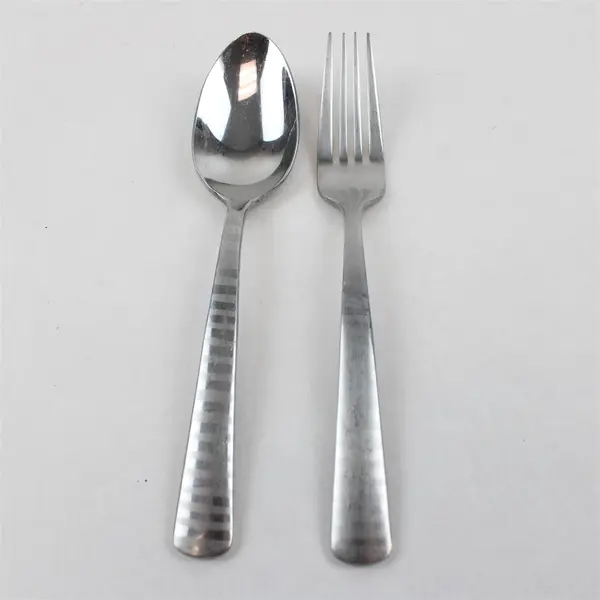 Lot of 4 Oneida Lynx Stainless Flatware 2 French Knives, Salad Fork, Soup Spoon