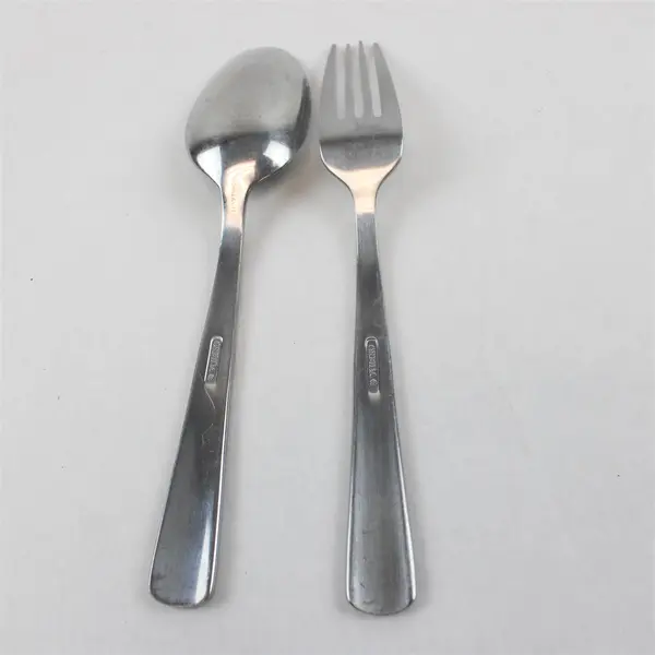 Lot of 4 Oneida Lynx Stainless Flatware 2 French Knives, Salad Fork, Soup Spoon