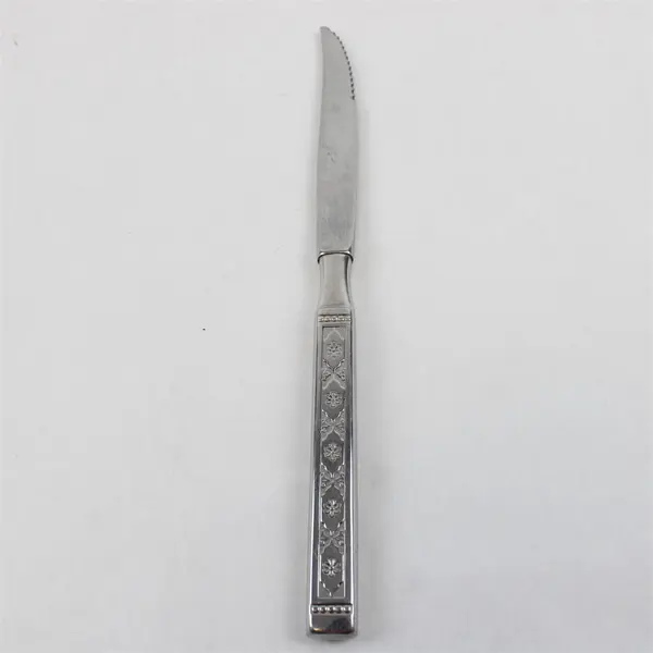 Lot of 2 Oneida Lisbon Stainless Hollow Handle Steak & Modern Flatware Knives