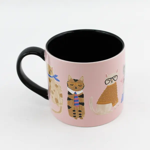 Danica Jubilee Cats Wearing Clothes Ceramic Coffee Mug