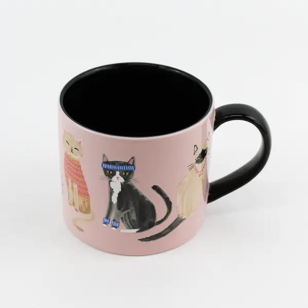 Danica Jubilee Cats Wearing Clothes Ceramic Coffee Mug