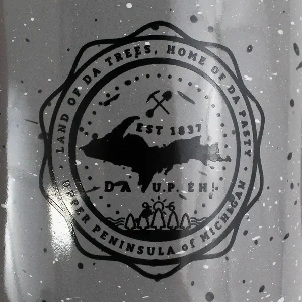 Michigan Upper Peninsula Yooper Gray Ceramic Coffee Mug