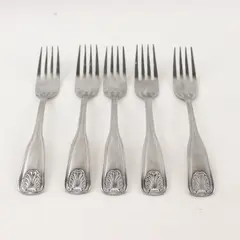 Set of 5 Oneida Laguna Stainless Individual Salad Forks