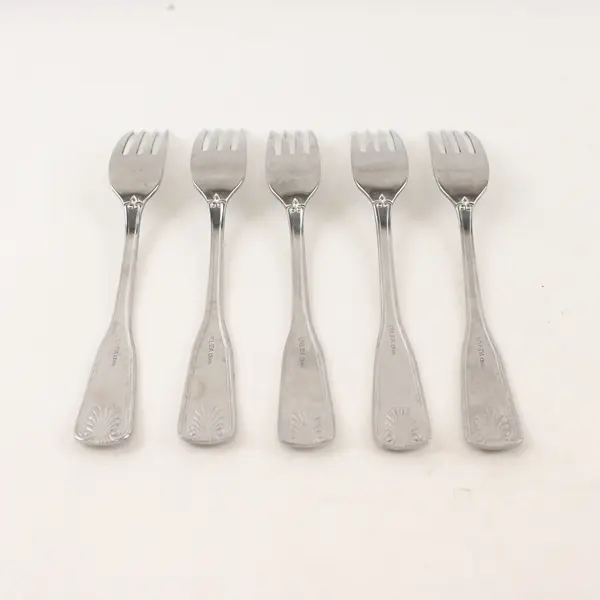 Set of 5 Oneida Laguna Stainless Individual Salad Forks
