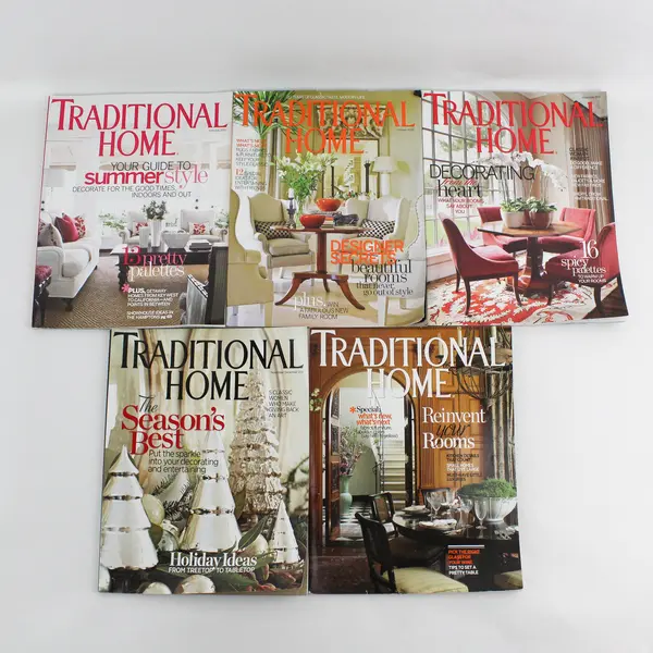 Lot of 5 Traditional Home Magazine Issues 2009-2011 Home Decor