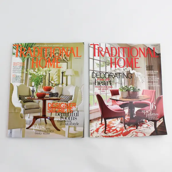 Lot of 5 Traditional Home Magazine Issues 2009-2011 Home Decor