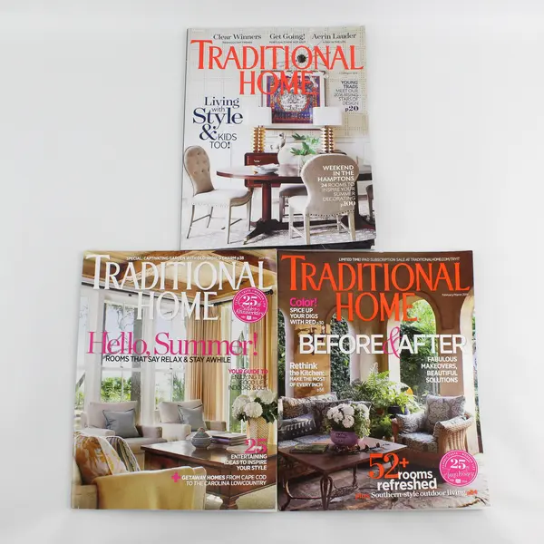 Lot of 3 Traditional Home Magazine Issues 2014 and 2016 Home Decor
