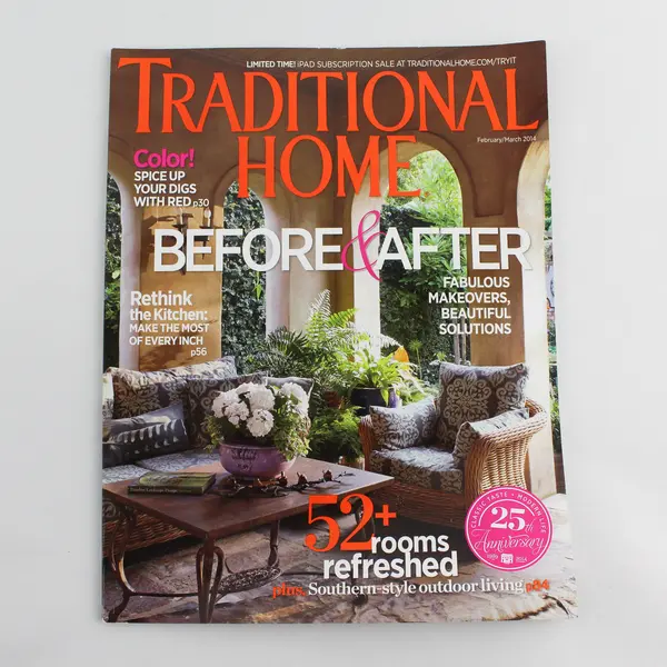 Lot of 3 Traditional Home Magazine Issues 2014 and 2016 Home Decor
