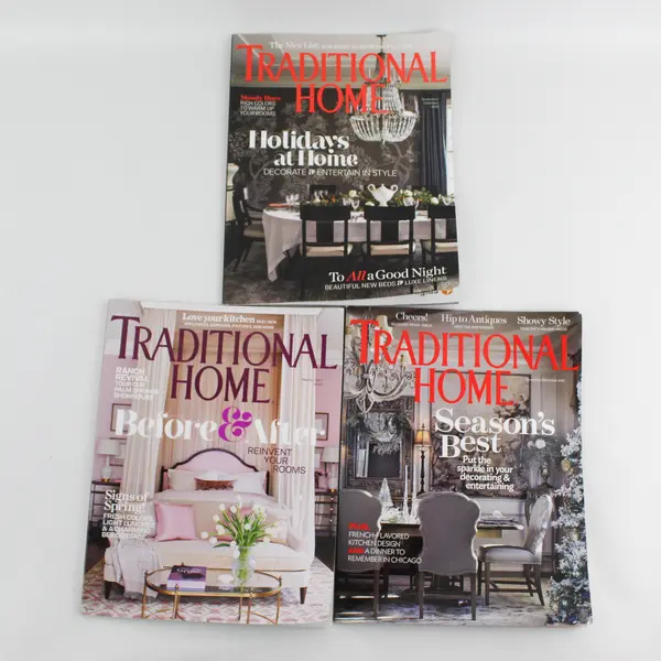 Lot of 3 Traditional Home Magazine Issues 2016 and 2018 Home Decor