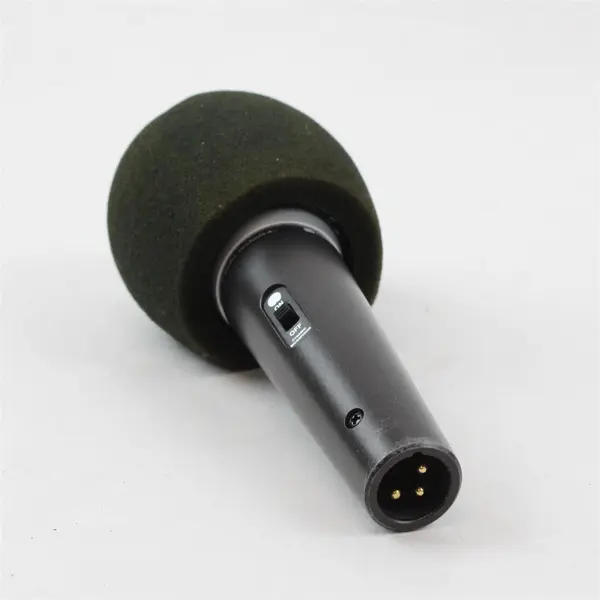 Lot of 2 Audio-Technica ATR30, Shure Cardioid Microphones Black Foam Windscreens