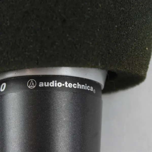 Lot of 2 Audio-Technica ATR30, Shure Cardioid Microphones Black Foam Windscreens