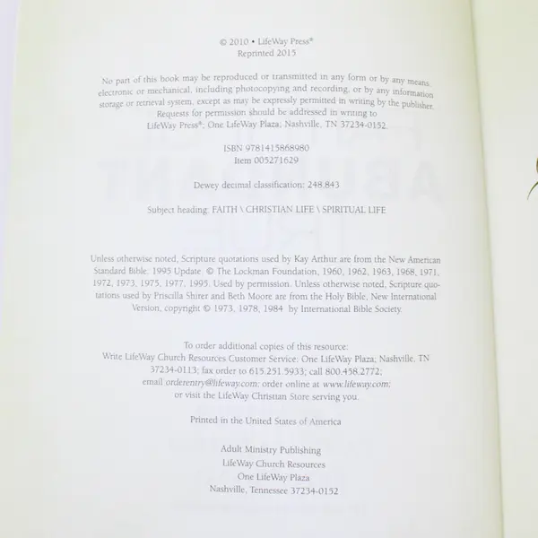 Faithful/Abundant/True Biblical Study Guide, Kay Arthur, Priscilla Shirer