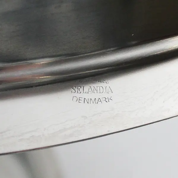 Set of 2 Vintage Selandia 18/8 Stainless Steel Handled Bowls