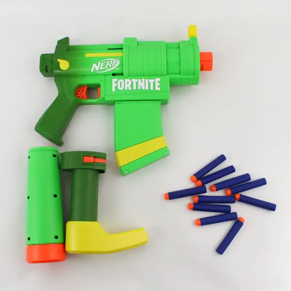 2020 NERF Fortnite Dart Gun Green Orange Yellow Toy W/Cartridge 10 Foam Darts