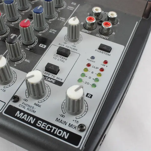 Behringer XENYX 802 8-Input 2-Bus Analog Mixer Device Only Untested