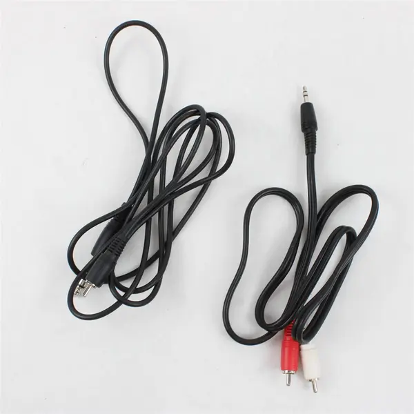 Lot of 2 RadioShack 3.5mm to 2 RCA Male Stereo Cables Splitter