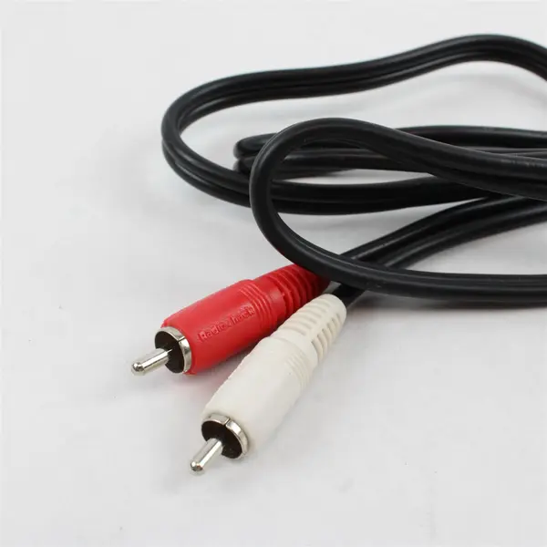 Lot of 2 RadioShack 3.5mm to 2 RCA Male Stereo Cables Splitter
