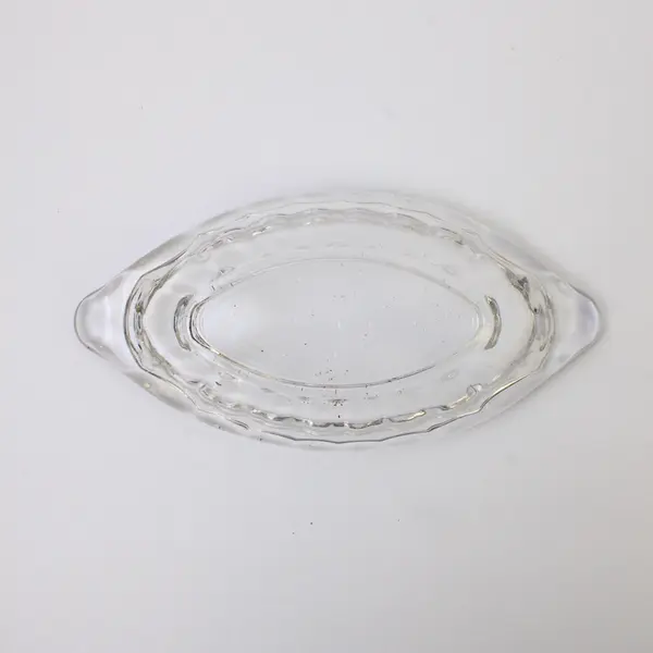Corning Designs Clear Pressed Glass Oval Celery Relish Dish Bowl 9.25" Long