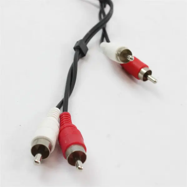 Lot of 2 6.35mm Stereo Female to Dual 6.35mm Mono Male Y Cables