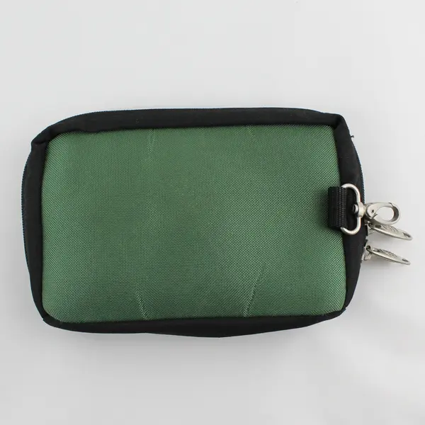 Great Divider Green and Black Pouch with Clip