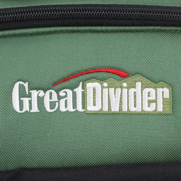 Great Divider Green and Black Pouch with Clip