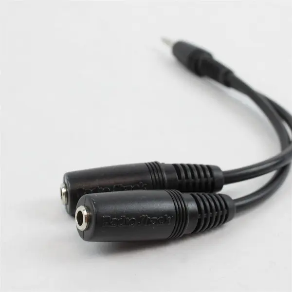 Lot of 2 Audio Cables RCA to Bare Wire & 3.5mm Y-Splitter Male to 2 Female
