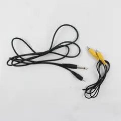 Lot of 2 A/V Cables 6.35mm Sync & RCA Composite - Used