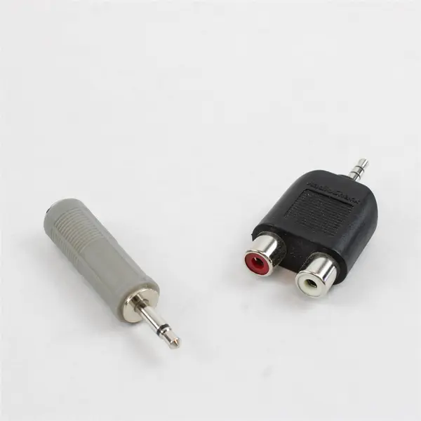 Lot of 5 Cables & Connectors Power Cord 3.5mm to RCA 1/4" Y-Splitter