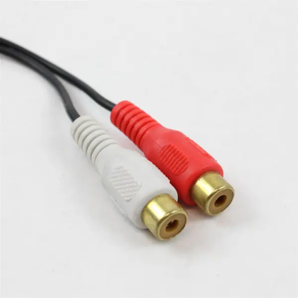 Lot of 5 Cables & Connectors Power Cord 3.5mm to RCA 1/4" Y-Splitter