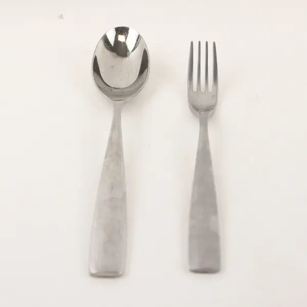 Lot of 2 Studio William Stainless  1 Place/Oval Soup Spoon & 1 Fork 