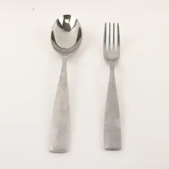 Lot of 2 Studio William Stainless  1 Place/Oval Soup Spoon & 1 Fork 