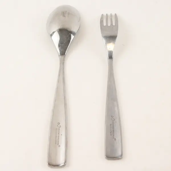 Lot of 2 Studio William Stainless  1 Place/Oval Soup Spoon & 1 Fork 