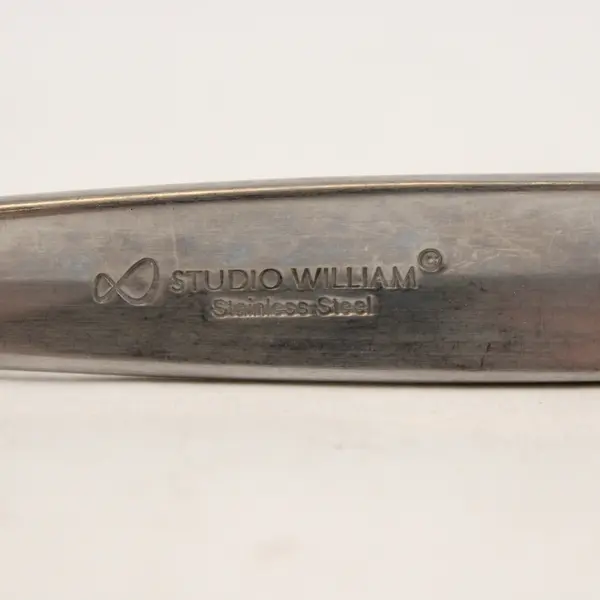 Lot of 2 Studio William Stainless  1 Place/Oval Soup Spoon & 1 Fork 
